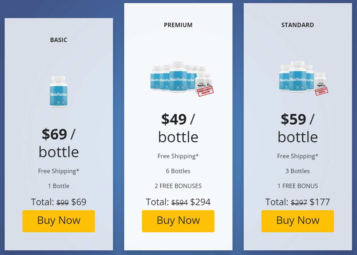 HairFortin Pricing