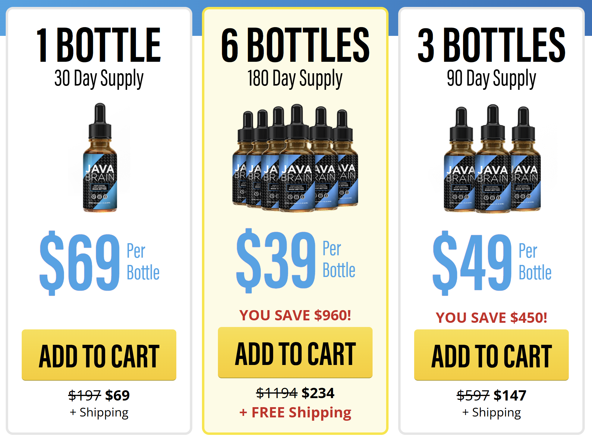 Java Brain Pricing