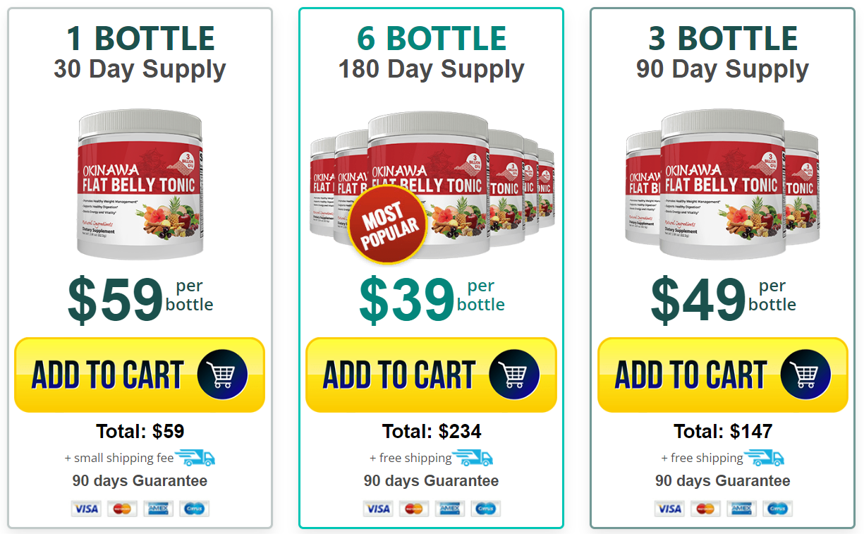 Okinawa Flat Belly Tonic Pricing